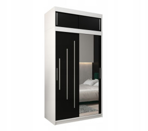 szafa przesuwna LUKA 2 - 120cm - garderoba, ZESTAW