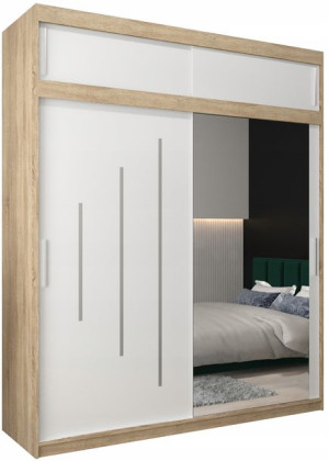 szafa przesuwna LUKA 2 - 150cm - garderoba, ZESTAW