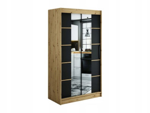 Szafa przesuwna Loka V 120 x200x62czarna-artisan