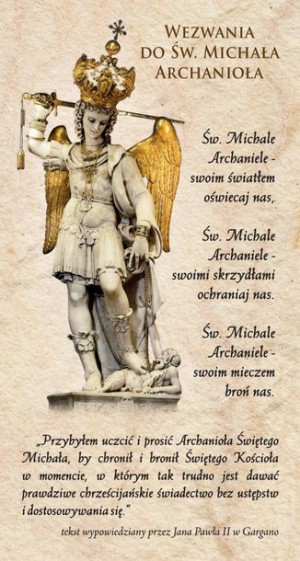 Święty Michał Archanioł - Obrazek z modlitwą (100 szt)