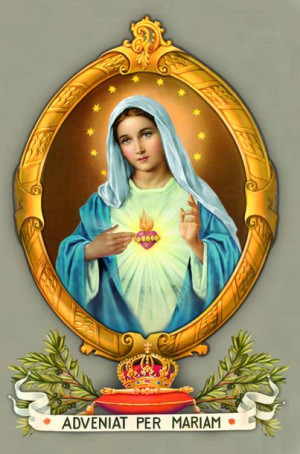 Serce Maryi - Obrazek jednostronny (100 szt)