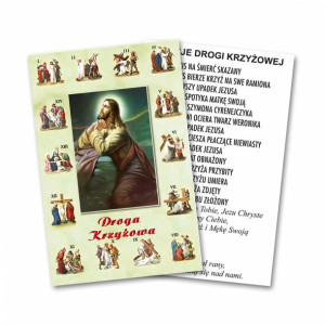 Droga Krzyżowa - Obrazek z modlitwą (100 szt)