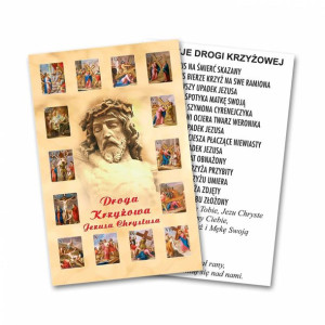 Droga Krzyżowa - Obrazek z modlitwą (100 szt)