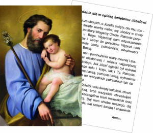 Święty Józef - Obrazek z modlitwą (100 szt)