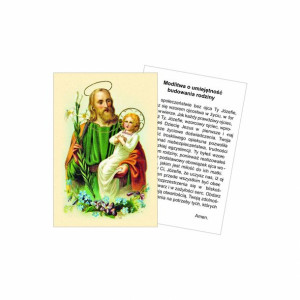 Święty Józef - Obrazek z modlitwą (100 szt)
