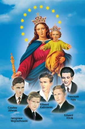 Błogosławiona Piątka Poznańska - Obrazek z modlitwą (100 szt)