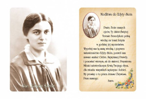 Święta Edyta Stein - Obrazek z modlitwą (100 szt)