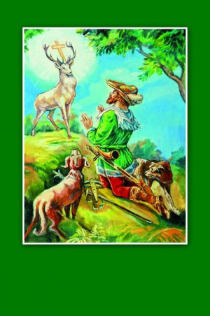 Święty Hubert - Obrazek jednostronny (100 szt)