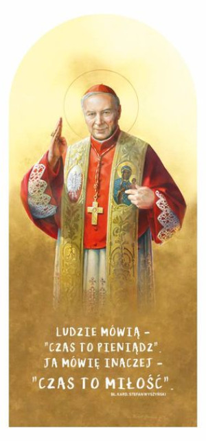 Kardynał Stefan Wyszyński - Obrazek z modlitwą (100 szt)
