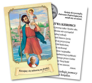 Święty Krzysztof - Obrazek z modlitwą (100 szt)
