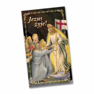 Jezus żyje ! - Obrazek jednostronny (100 szt)