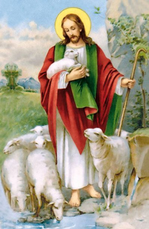 Jezus, Dobry Pasterz - Obrazek jednostronny (100 szt)
