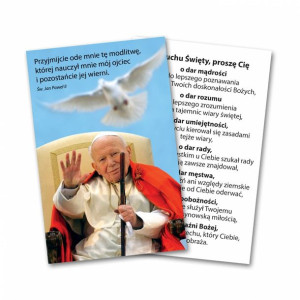 Święty Jan Paweł II - Obrazek z modlitwą (100 szt)