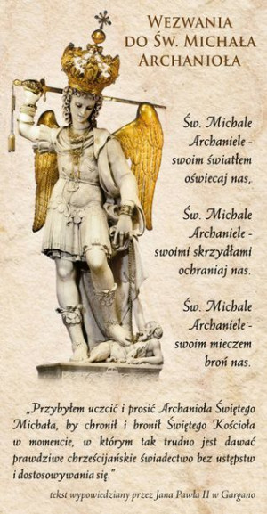 Święty Michał Archanioł - Obrazek z modlitwą (100 szt)