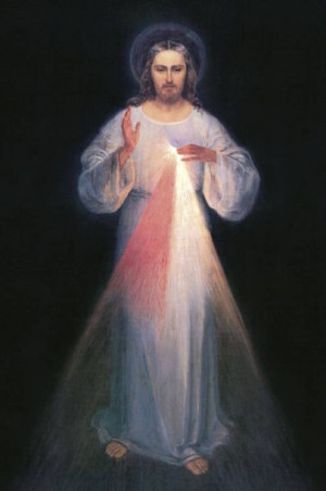 Jezus Miłosierny Wileński - Obrazek z modlitwą (100 szt)