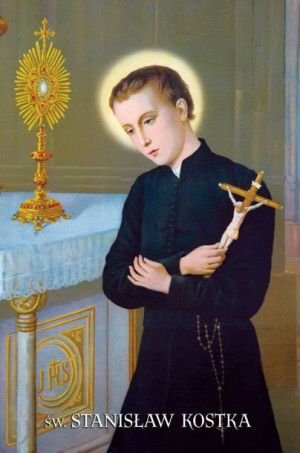Święty Stanisław Kostka - Obrazek z modlitwą (100 szt)