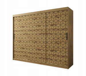 Szafa przesuwna Heksagon I 250 x 200 x 62 artisan