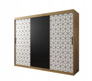 Szafa przesuwna Heksagon 250 x 200 x 62 artisan