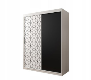 Szafa przesuwna Heksagon 150 x 200 x 62 biały