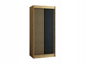 Szafa przesuwna LIVELLO - 100 cm z lamelami