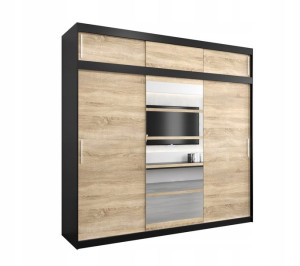 Szafa przesuwna ZACK I 250 x 240cm ZESTAW