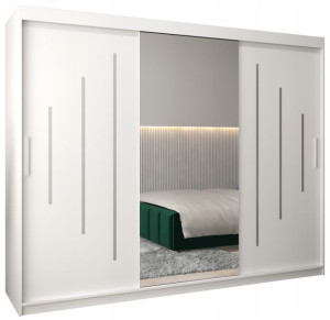 szafa przesuwna LUKA 1 - 250cm - garderoba, lustro