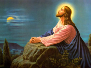 Jezus Modlący - Pocztówka jednostronna (100 szt)