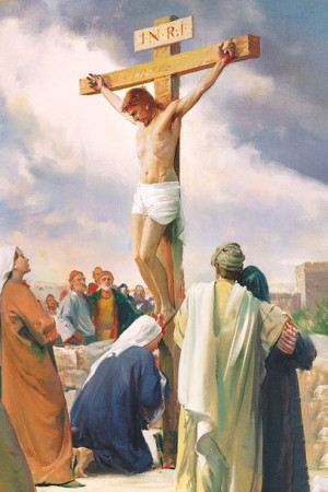 Jezus na krzyżu - Pocztówka jednostronna (100 szt)