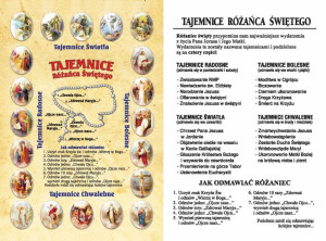Różaniec Święty - Pocztówka z modlitwą (100 szt)
