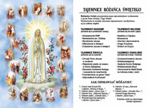 Różaniec Święty - Pocztówka z modlitwą (100 szt)