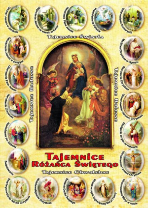 Różaniec Święty - Pocztówka z modlitwą (100 szt)