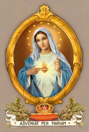 Serce Maryi - Pocztówka jednostronna (100 szt)