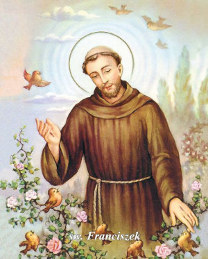 Święty Franciszek - Pocztówka jednostronna (100 szt)