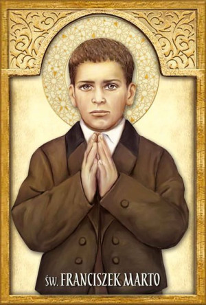 Święty Franciszek Marto - Pocztówka z modlitwą (100 szt)
