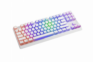 Modecom Klawiatura Mechaniczna Volcano Lanparty Biała Rgb Pudding Edition