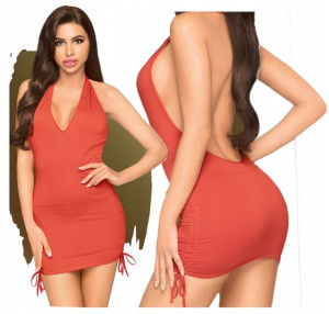 SUKIENKA EROTYCZNA sexy bielizna STRINGI czerwona S/M