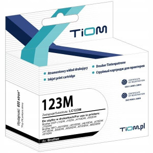 Tusz Tiom do Brother LC123 DCP-J132 MAGENTA