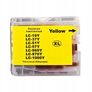 Tusz Zamienny do Brother LC1000 LC970 LC960 YELLOW