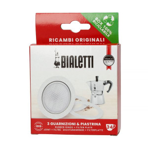 Bialetti Uszczelka + sitko do kawiarek aluminiowych 3-4tz