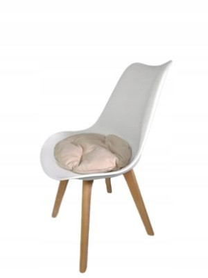 Krzesło Lena Wood 53x49x83 Cm Białe Zestaw 2 Sztuk