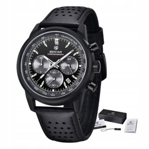 Zegarek Benyar Męski Elegancki Chronograf +pudełko
