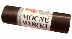 Worki Na Śmieci Mocne 300l 10szt 110x140 Cm Czarne