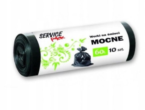 Worki Na Śmieci Mocne Ldpe 60l 10 Szt