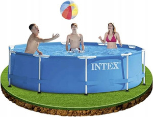 Basen Stelażowy Okrągły Intex 28202 305 X 305 Cm