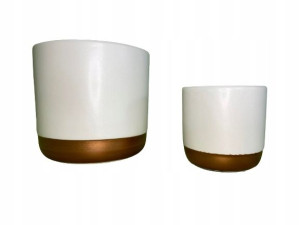Zestaw dwóch osłonek ozdobnych CERAMICZNE