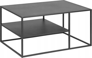 Stolik Kawowy Ac Design Nino Czarny Metal 90x45x60
