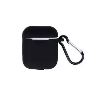 Etui Do Airpods / Airpods 2 Czarne Z Haczykiem