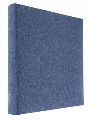 Album tradycyjny 60 czarnych stron Linen niebieski