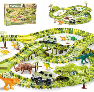 Mega Tor Wyścigowy Dinozaur Park Magic Track 270el