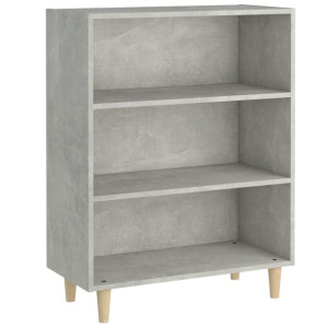 Szafka, szarość betonu 69,5x32,5x90 cm, materiał drewnopochodny